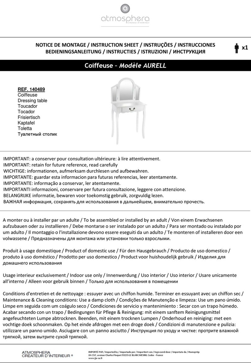 atmosphera AURELL instruction sheet