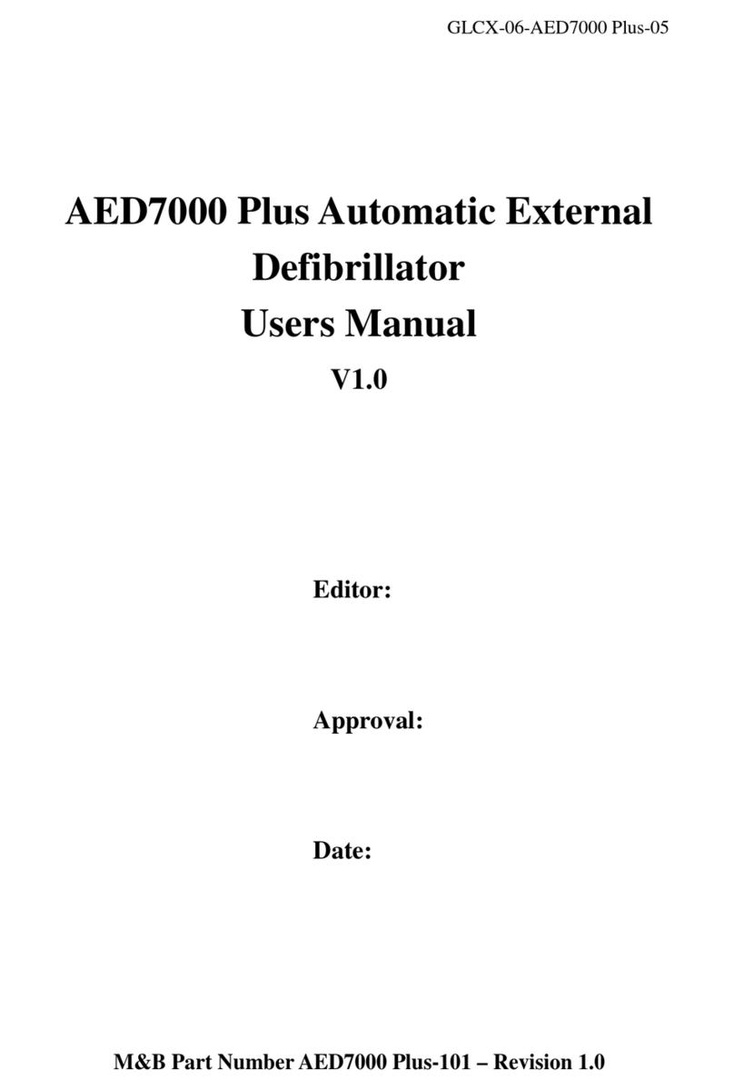 M&B AED7000 Plus user manual
