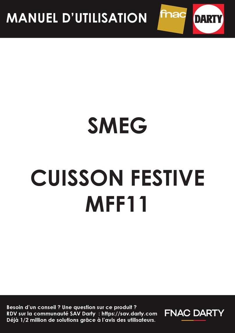 Smeg CUISSON FESTIVE MFF11 User manual Smeg CUISSON FESTIVE MFF11 User manual