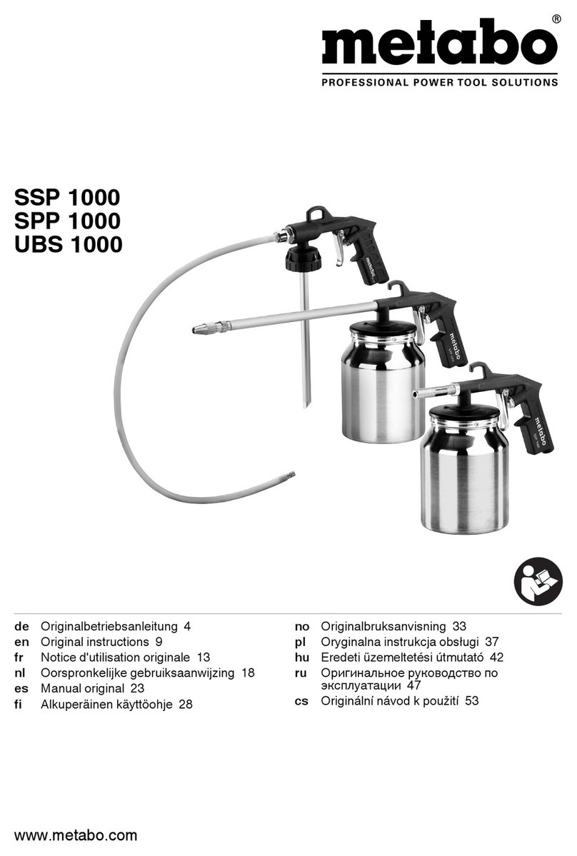 Metabo SSP 1000 User manual