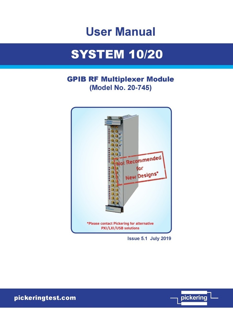 Pickering 20-745 user manual