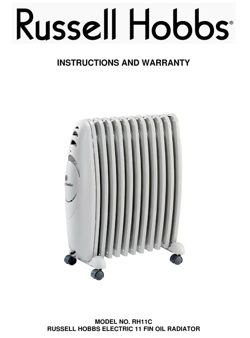 Russell Hobbs RH11C Instructions and warranty