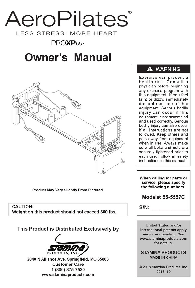 Stamina AeroPilates PROXP 557 User manual