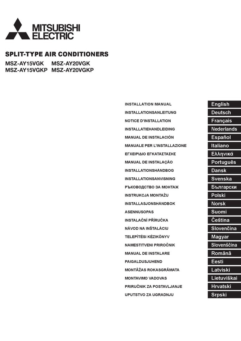 Mitsubishi Electric MSZ-AY20VGK User manual