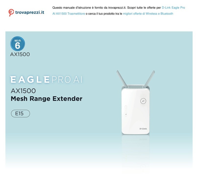 D-Link Eagle Pro AI AX1500 E15 User manual D-Link Eagle Pro AI AX1500 E15 User manual