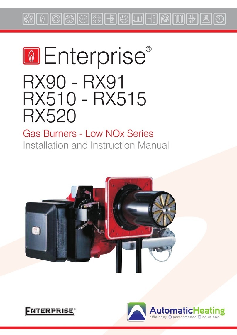 Automatic Heating Enterprise RX90 Installation and instruction manual