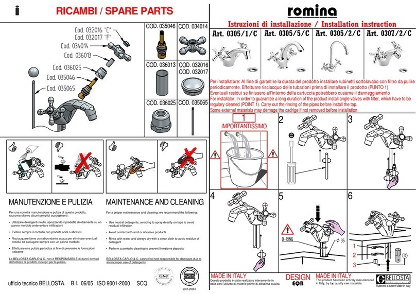 BELLOSTA romina 0305/5/C installation instructions