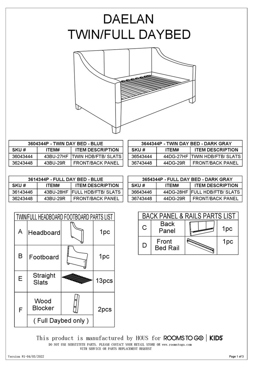 ROOMS TO GO DAELAN 3604344P User manual ROOMS TO GO DAELAN 3604344P User manual