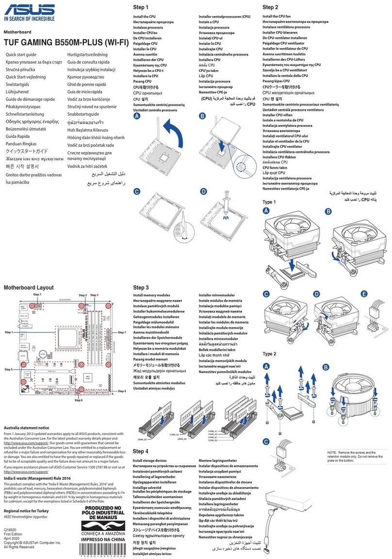 Asus TUF GAMING B550M-PLUS WI-FI User manual