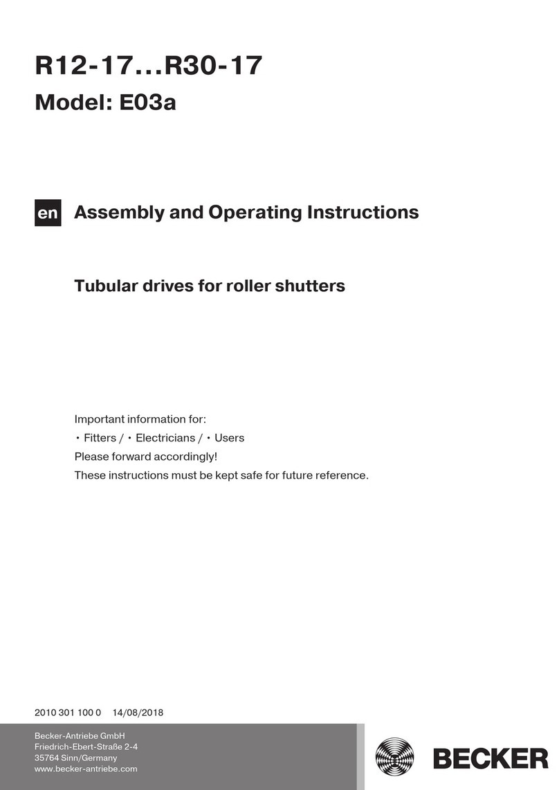 Becker E03a User manual