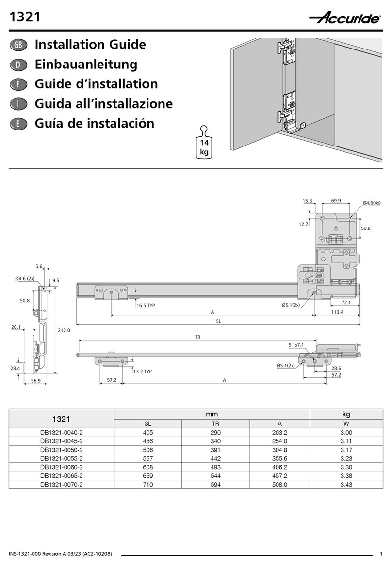Accuride DB1321-0040-2 installation guide