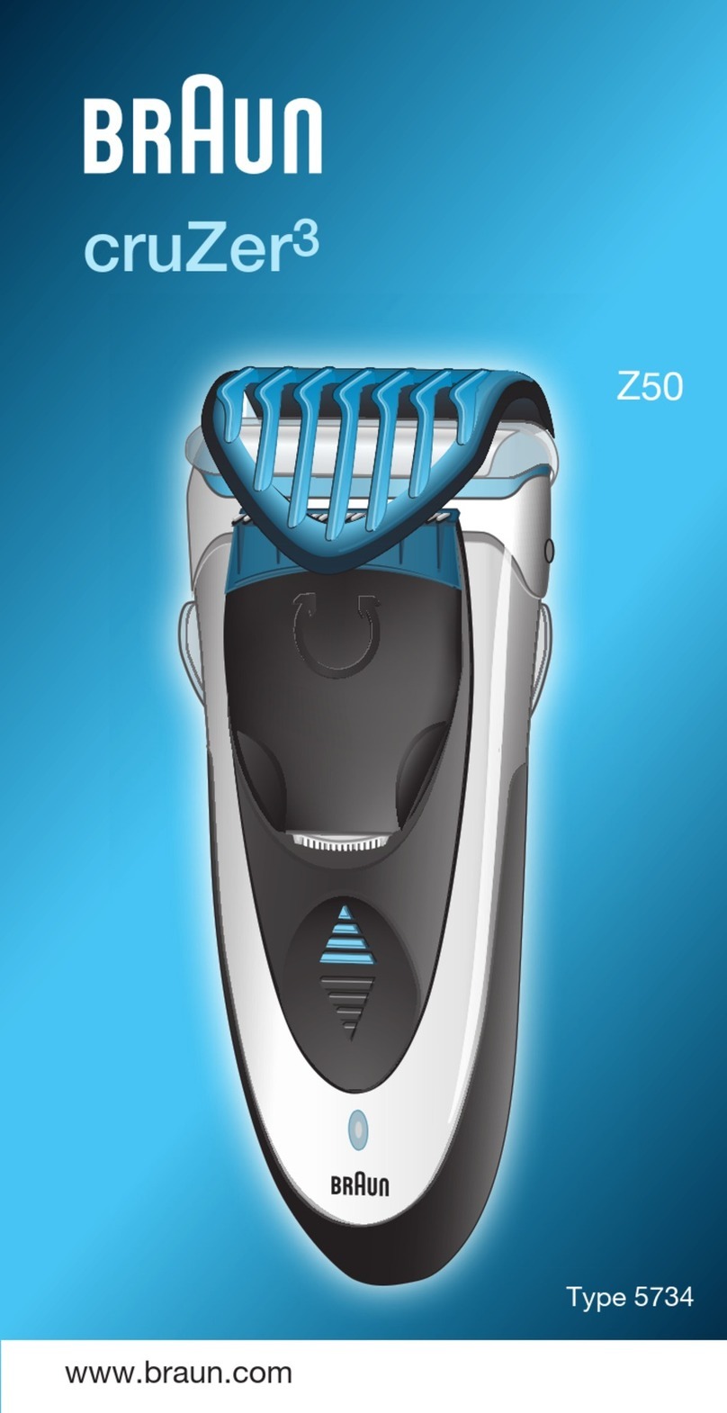 Braun CRUZER3 Z50 manual