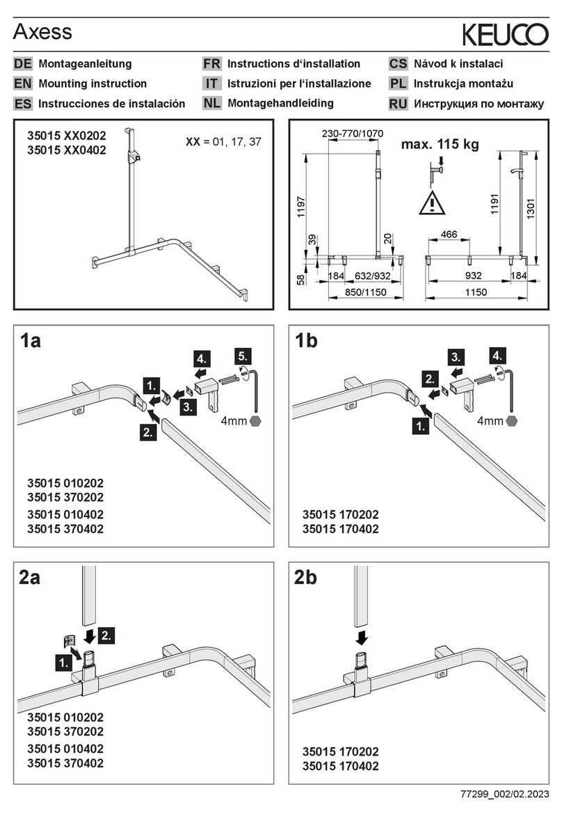 KEUCO Axess 35015 0202 Series User guide