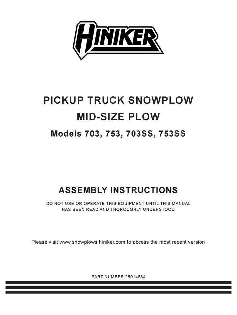 Hiniker 703 Assembly instructions