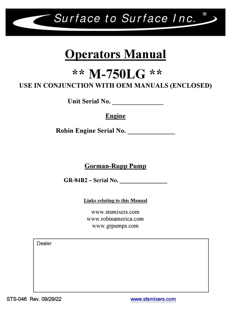 STS M-750LG Operator's manual