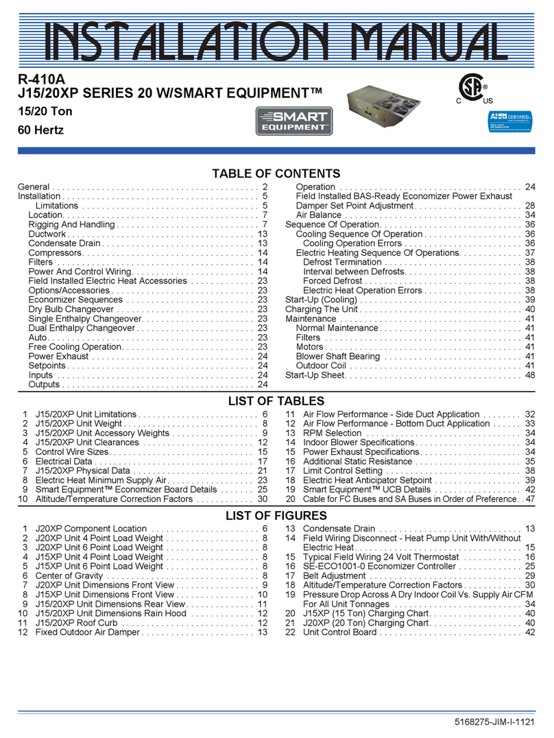 Johnson Controls York 20 Series installation manual