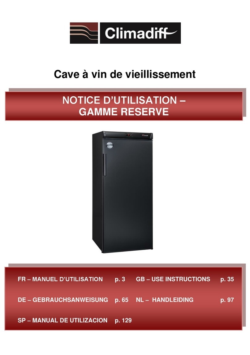Climadiff RESERVE 300XL Operating and maintenance manual
