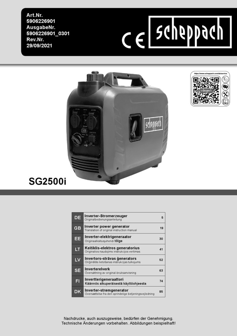 Scheppach SG2500i Instructions for use