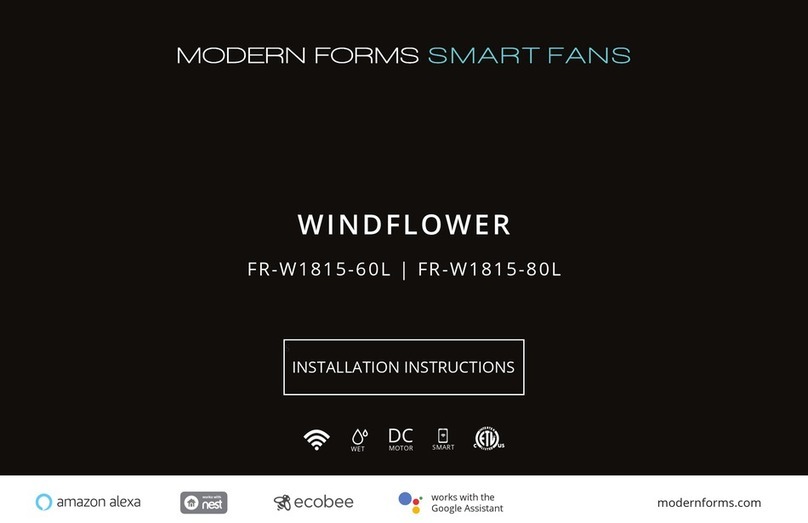 Modern Forms WINDFLOWER FR-W1815-60L User manual Modern Forms WINDFLOWER FR-W1815-60L User manual