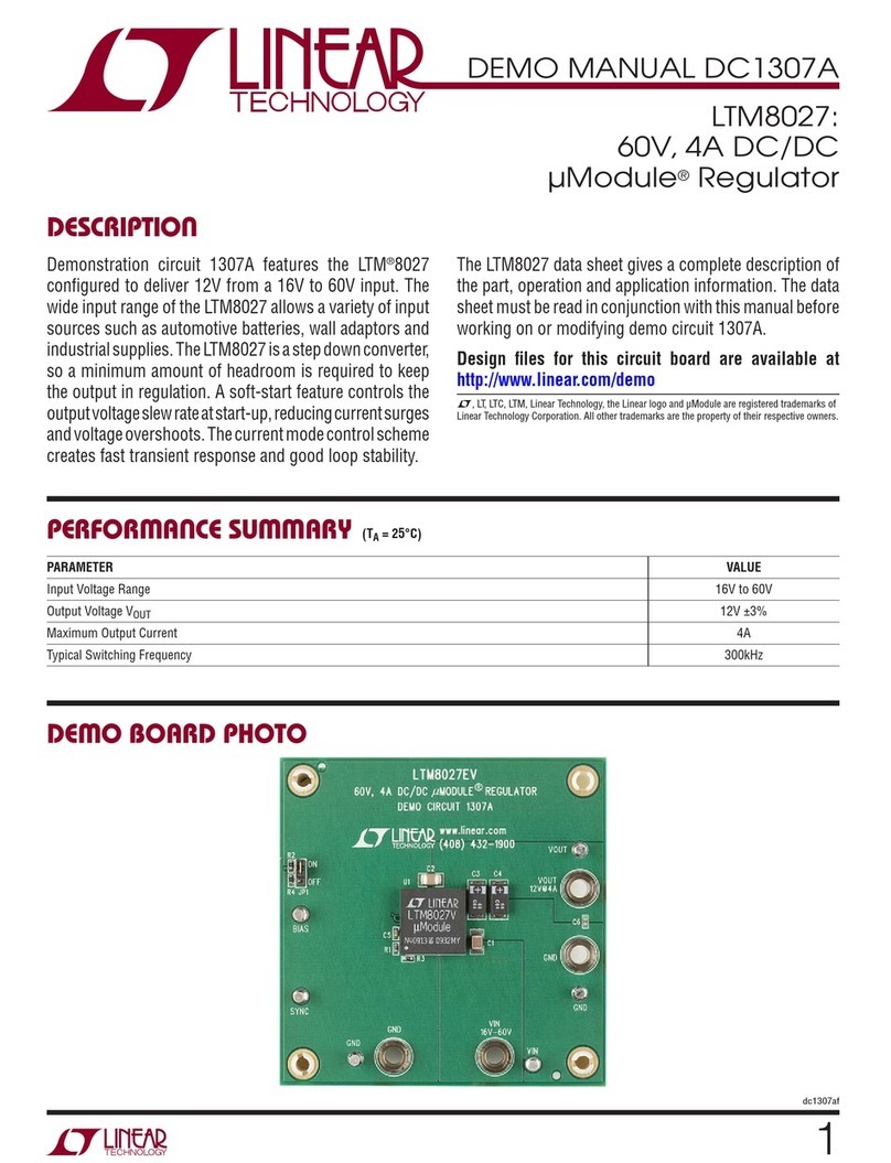 Linear Technology DC1307A Demo Manual Linear Technology DC1307A Demo Manual