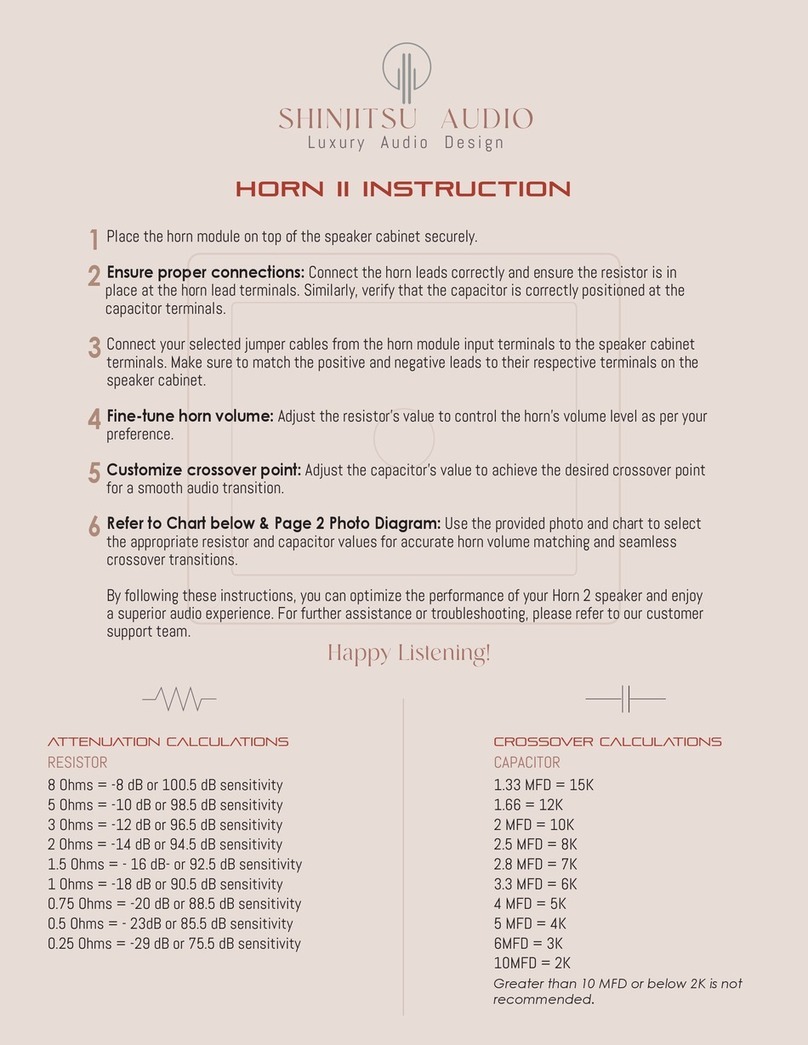 Shinjitsu Audio HORN II instructions