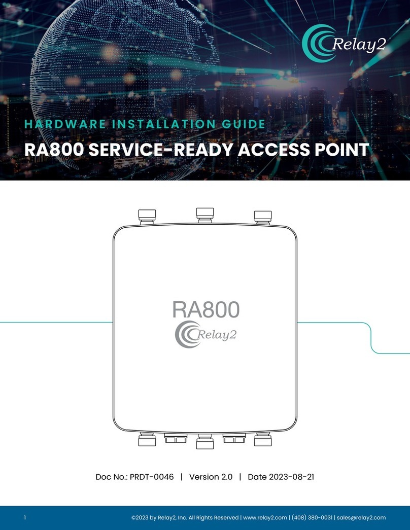 Relay2 RA800 Hardware installation guide