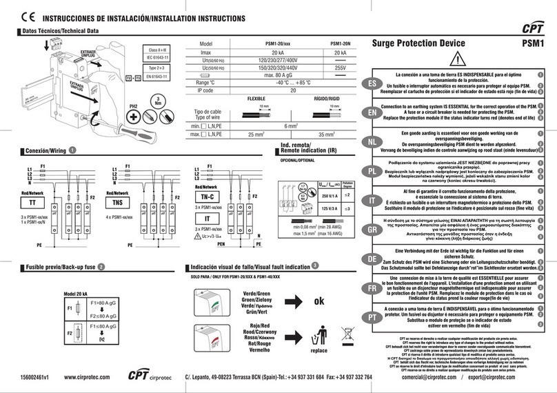 CPT PSM1-20N User manual