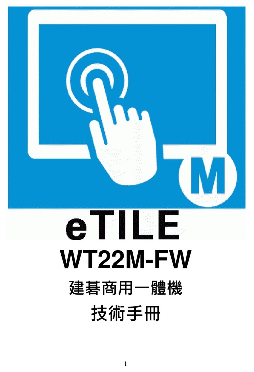 AOpen eTILE WT22M-FW User manual