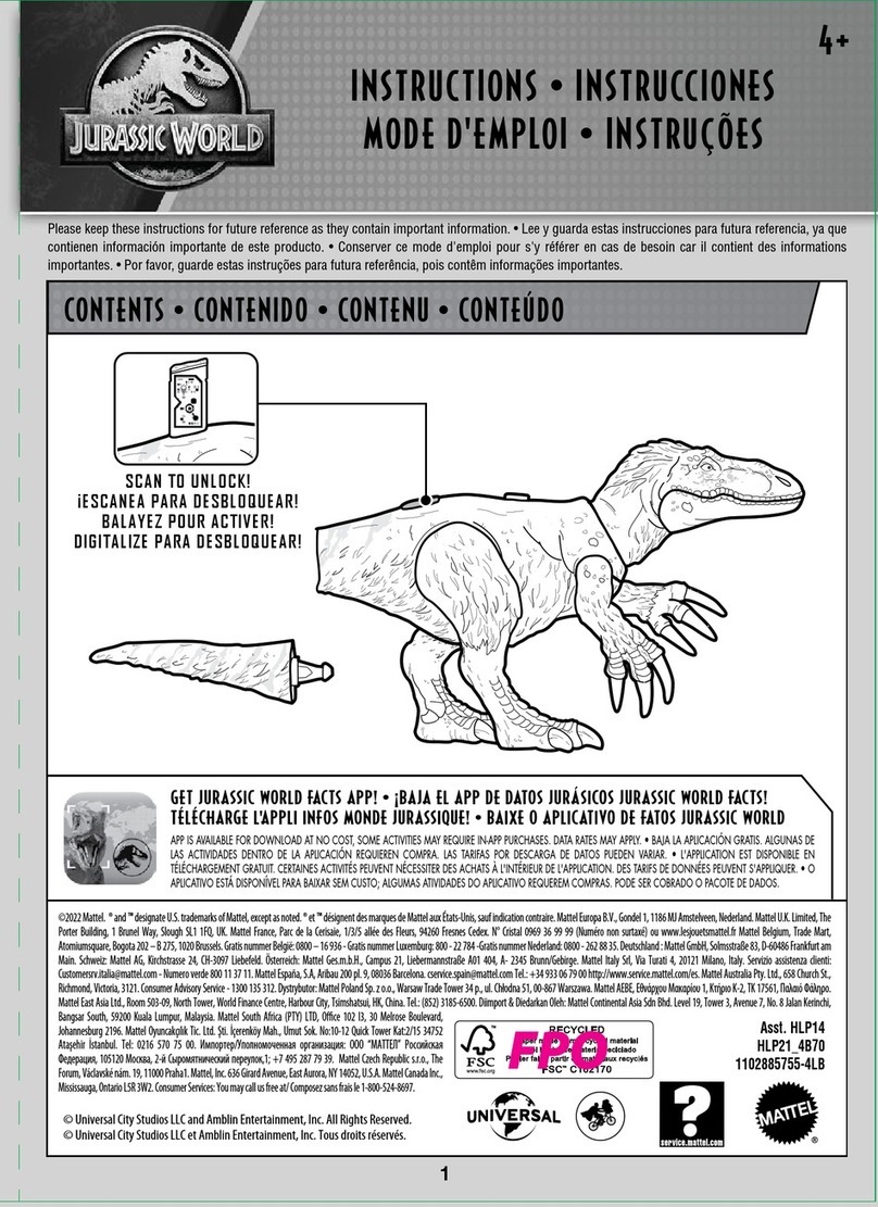 Mattel Jurassic World HLP14 instructions