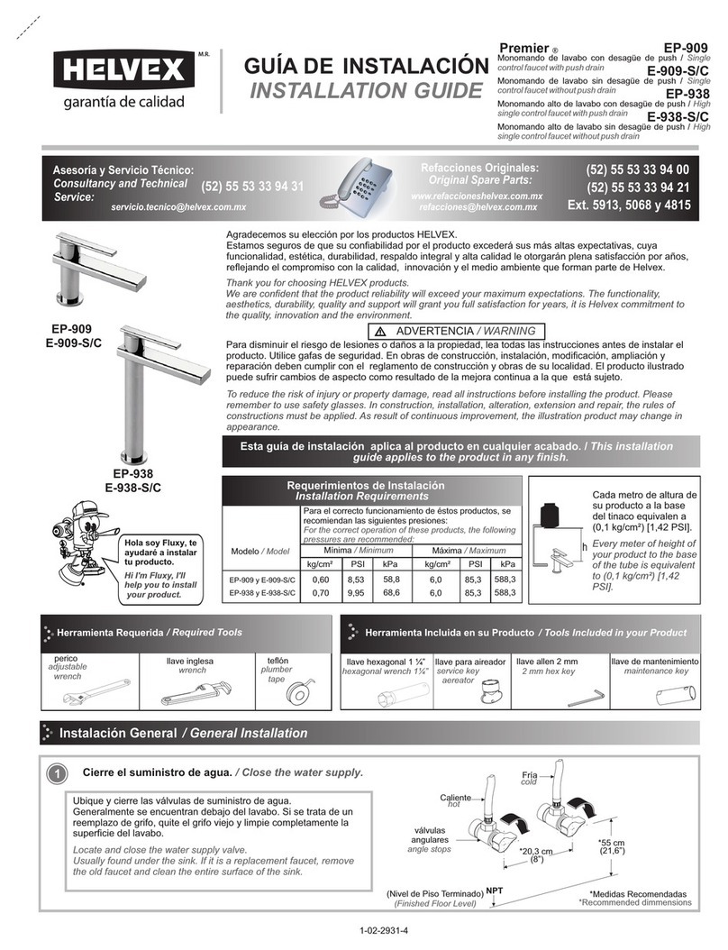 Helvex E-909-S/C User manual