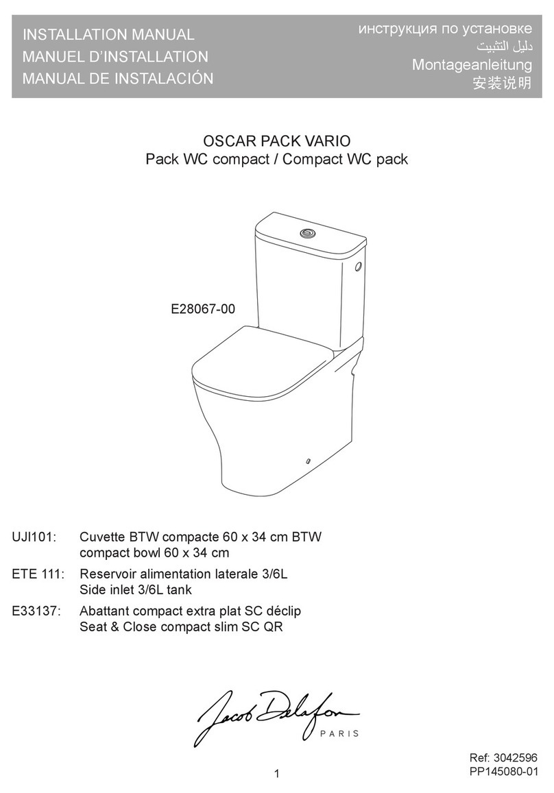 Jacob Delafon OSCAR PACK VARIO User manual Jacob Delafon OSCAR PACK VARIO User manual