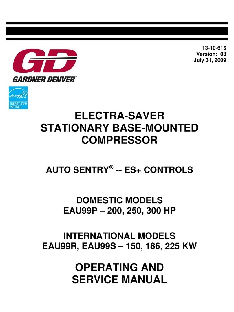 Gardner Denver AUTO SENTRY EAU99P Operating and service manual