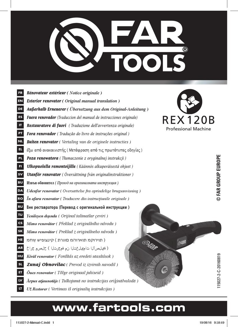 Far Tools REX 120B Operation instructions