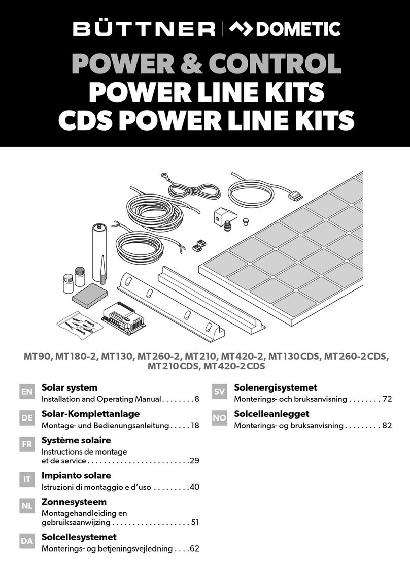 Dometic BUTTNER POWER LINE KITS User manual