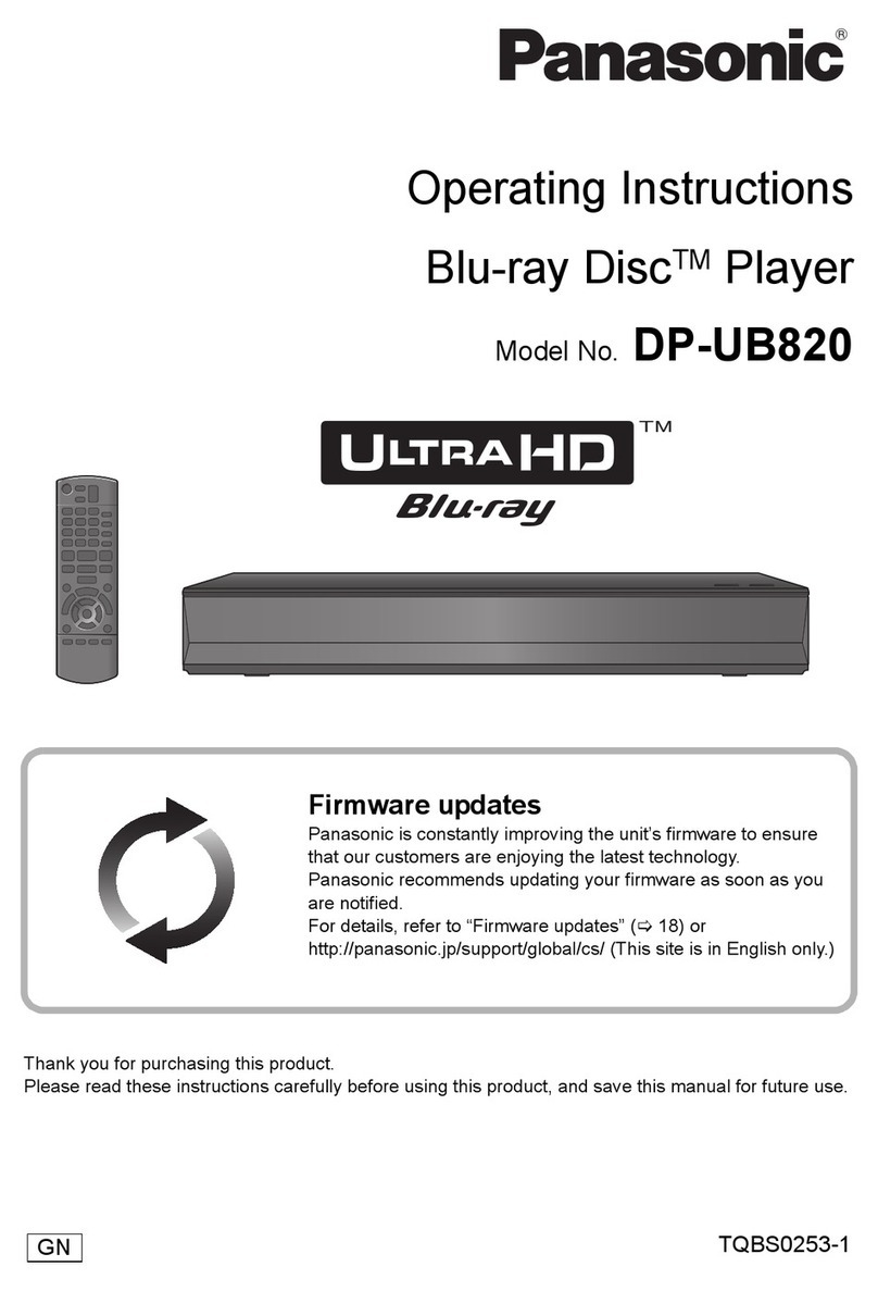 Panasonic DPUB820GNK operating instructions