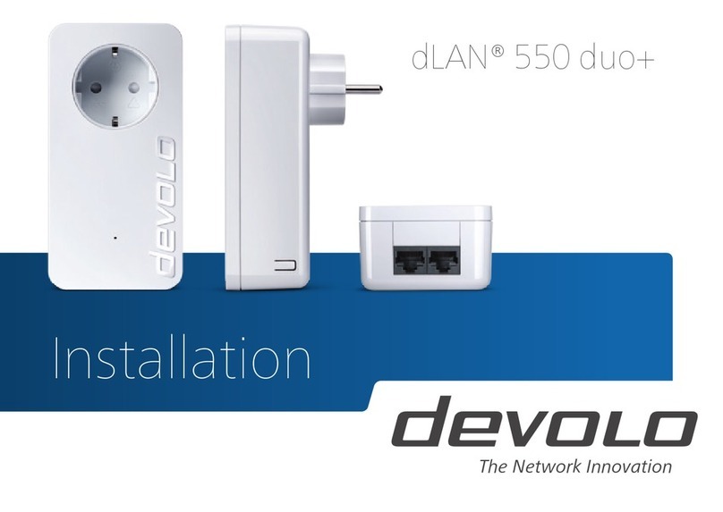 Devolo dlan 550 duo+ User manual