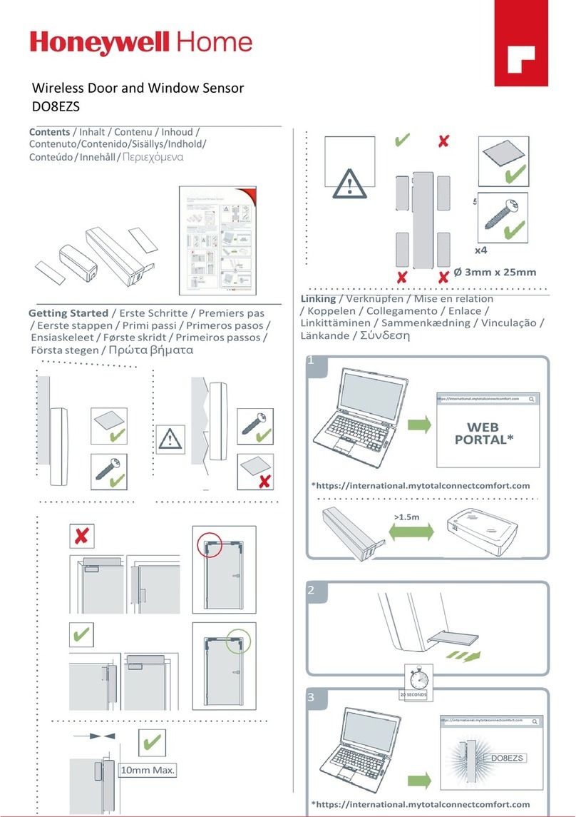 Honeywell Home DO8EZS User manual