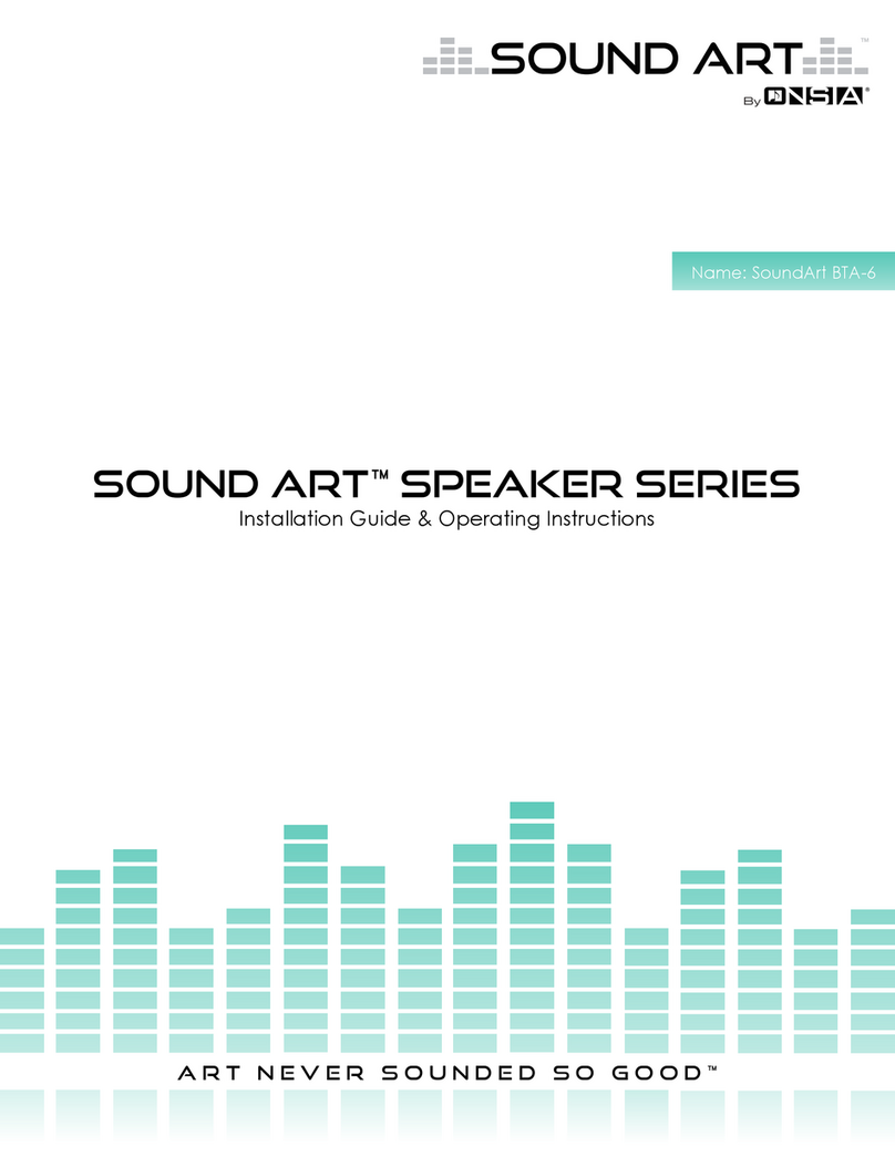 ONSIA SoundArt BTA-6 Series Operating instructions