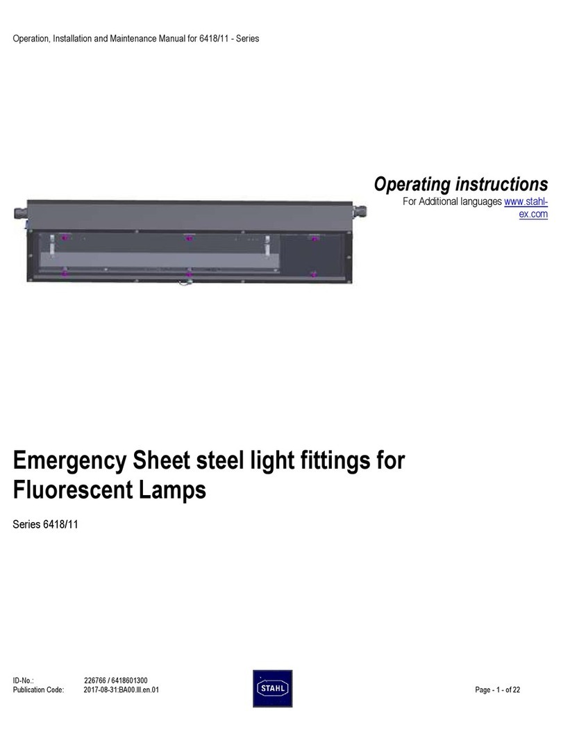 Stahl 6418/11 Series operating instructions