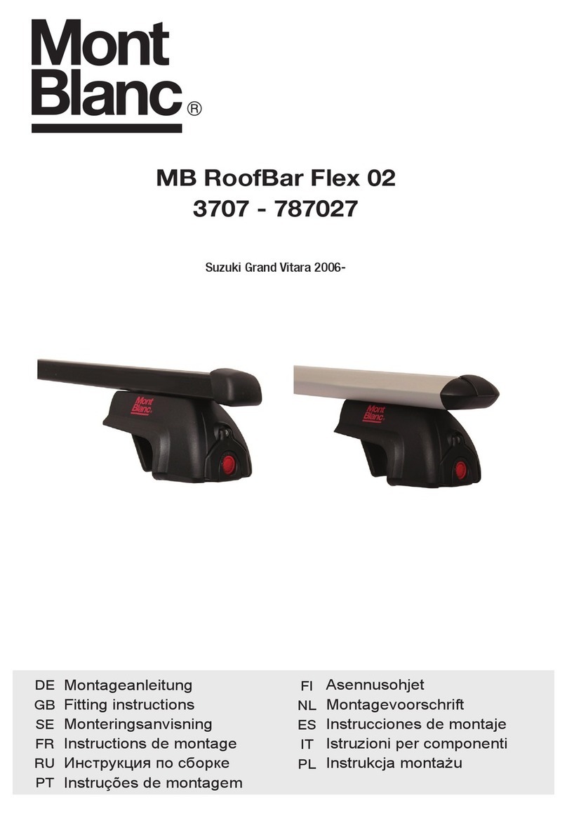 Mont Blanc MB RoofBar Flex 02 Fitting instructions