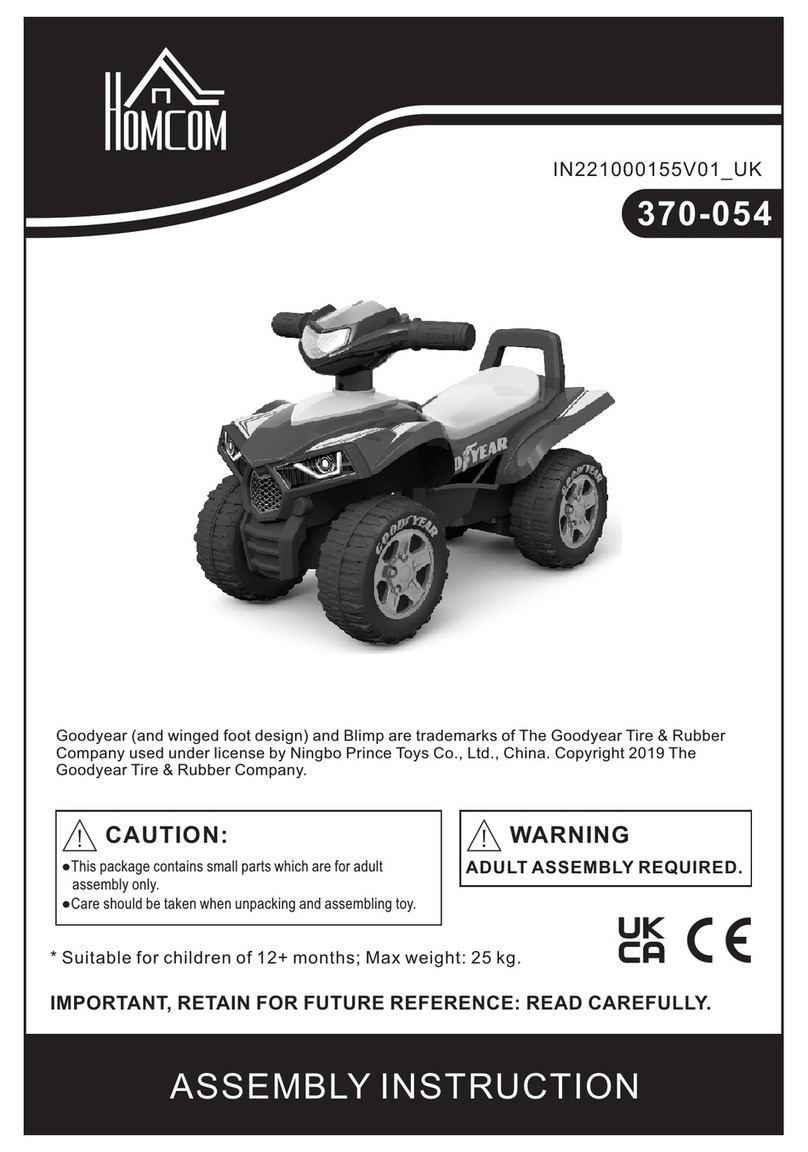 HOMCOM 370-054 Assembly instruction