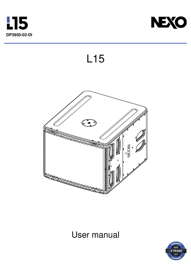 Nexo DP3950-02-DI user manual