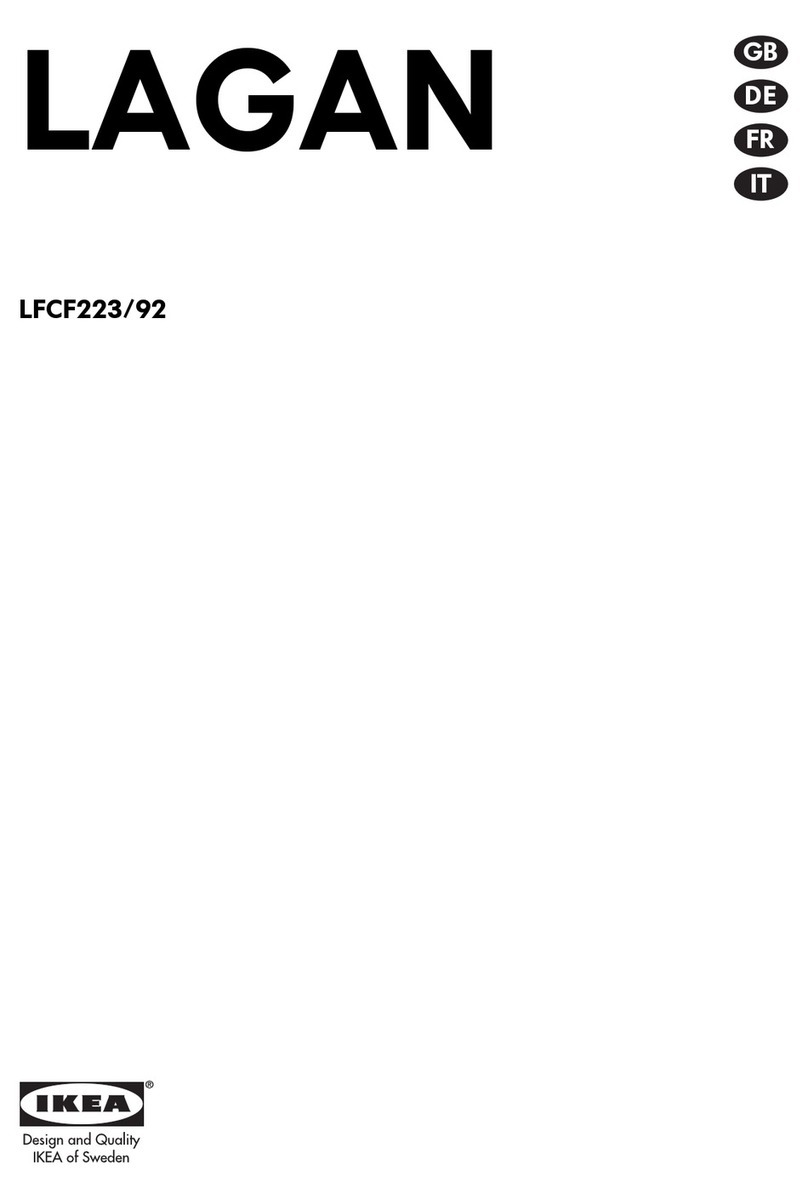 IKEA LAGAN LFCF223/92 User manual IKEA LAGAN LFCF223/92 User manual