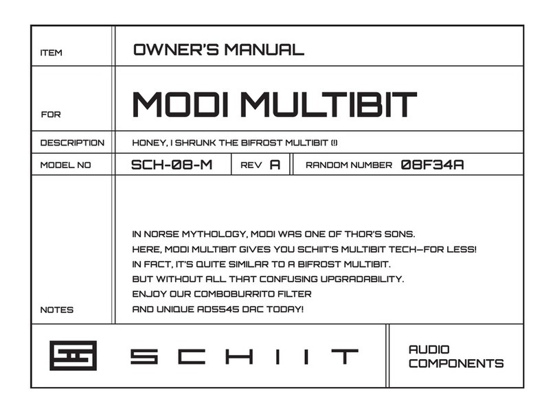 Schiit SCH-08-M owner's manual