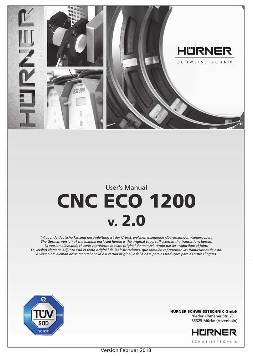 HURNER CNC ECO 1200 user manual