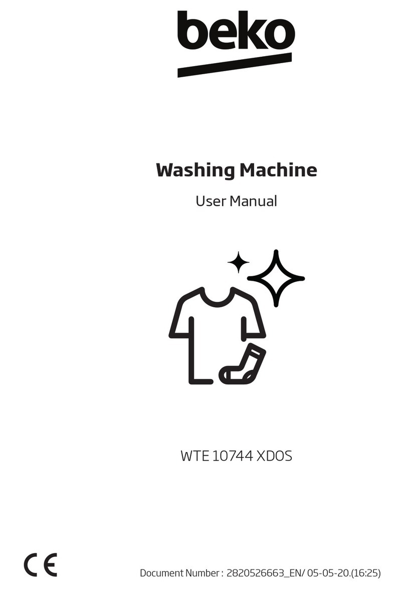 Beko WTE 10744 XDOS User manual
