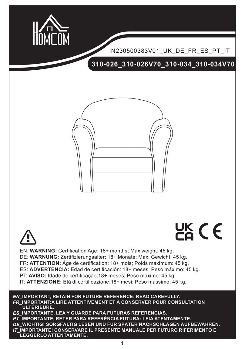 HOMCOM 310-026 User manual
