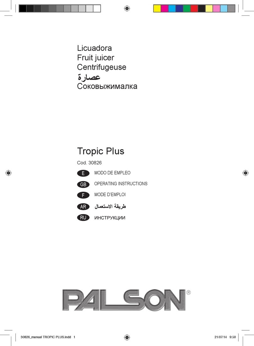 PALSON Tropic Plus 30826 operating instructions