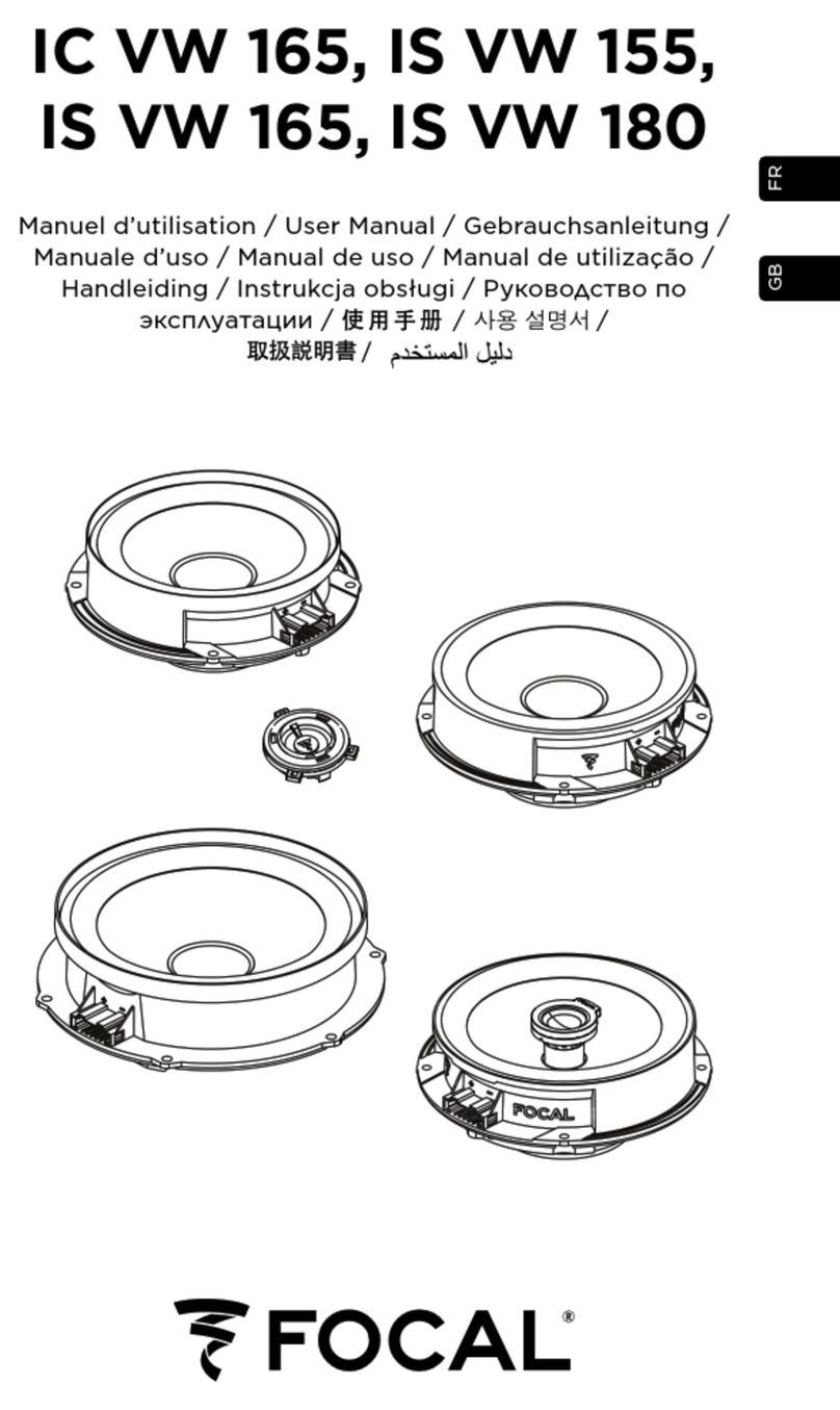 Focal IC VW 165 user manual