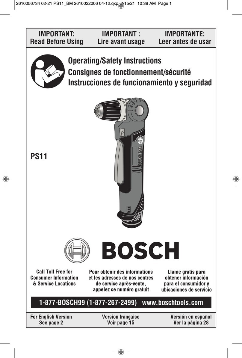 Bosch PS11-102 Operating/safety instructions